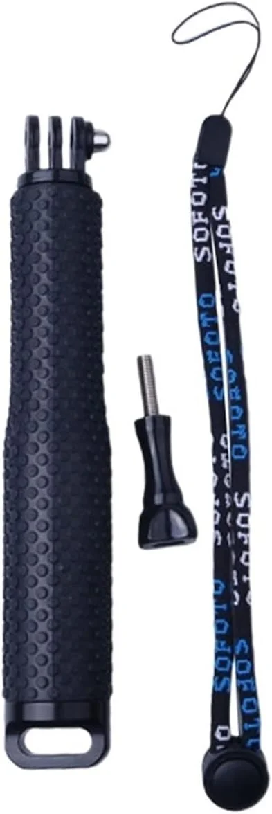 تک پایه تایمر دار مسافرتی ضد آب، میله تک پایه، میله سلفی استیک دستی برای دوربین (رنگ: آبی تیره)