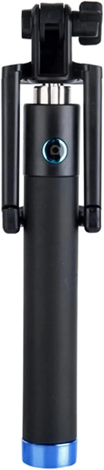 مونوپاد سه پایه تاشو کوچک، قابل افزایش طول، میله سلفی دستی، نگهدارنده سلف پرتره دستی برای تلفن هوشمند (رنگ: Hortel)