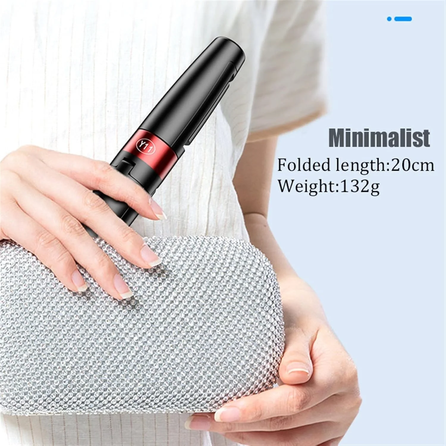 مونوپاد سه پایه بلوتوثی، مینی و قابل حمل، همه کاره، قابلیت عکس برداری افقی و عمودی (رنگ: سفید Y9) مونوپاد سه پایه بلوتوثی، مینی و قابل حمل، همه کاره، قابلیت عکس برداری افقی و عمودی (رنگ: سفید Y9)