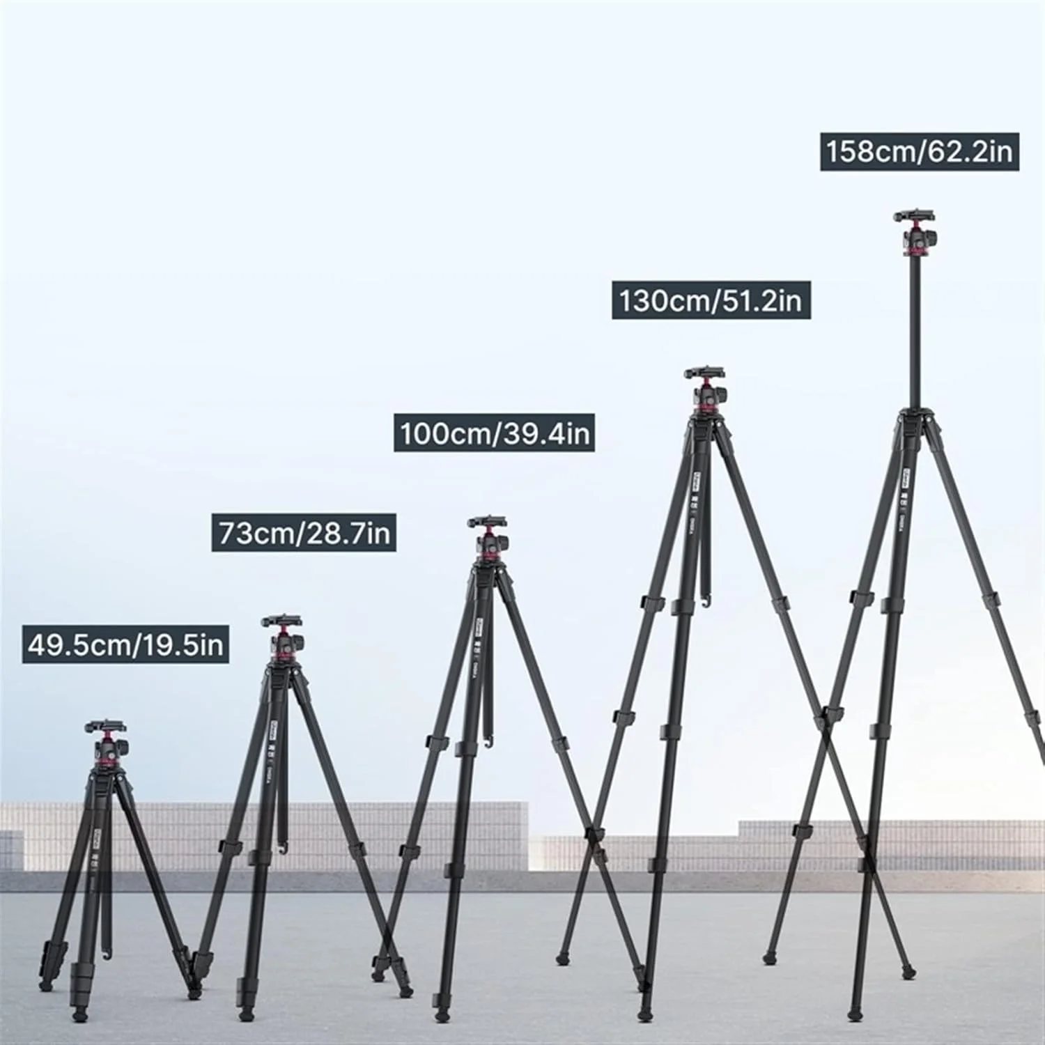 سه پایه مسافرتی آلیاژ آلومینیوم فلزی دوربین گوشی هوشمند در فضای باز تک پایه سه پایه با صفحه سر توپی (رنگ: سفید) سه پایه مسافرتی آلیاژ آلومینیوم فلزی دوربین گوشی هوشمند در فضای باز تک پایه سه پایه با صفحه سر توپی (رنگ: سفید)