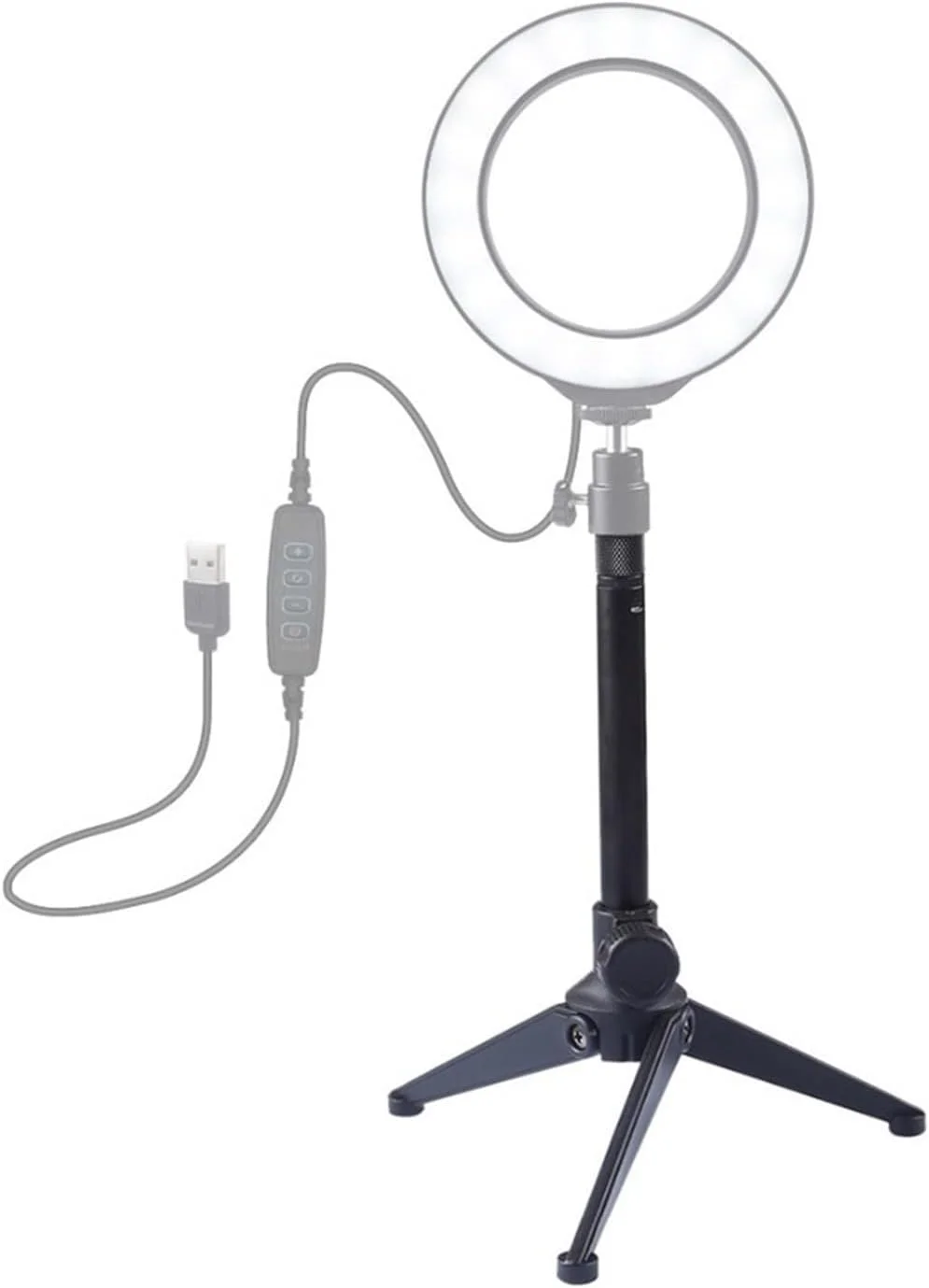 پایه رومیزی سه پایه یونیورسال با پیچ 3/8، نگهدارنده استودیوی عکس، پایه چوب سلفی تلفن برای نور پرکننده ال ای دی پایه رومیزی سه پایه یونیورسال با پیچ 3/8، نگهدارنده استودیوی عکس، پایه چوب سلفی تلفن برای نور پرکننده ال ای دی