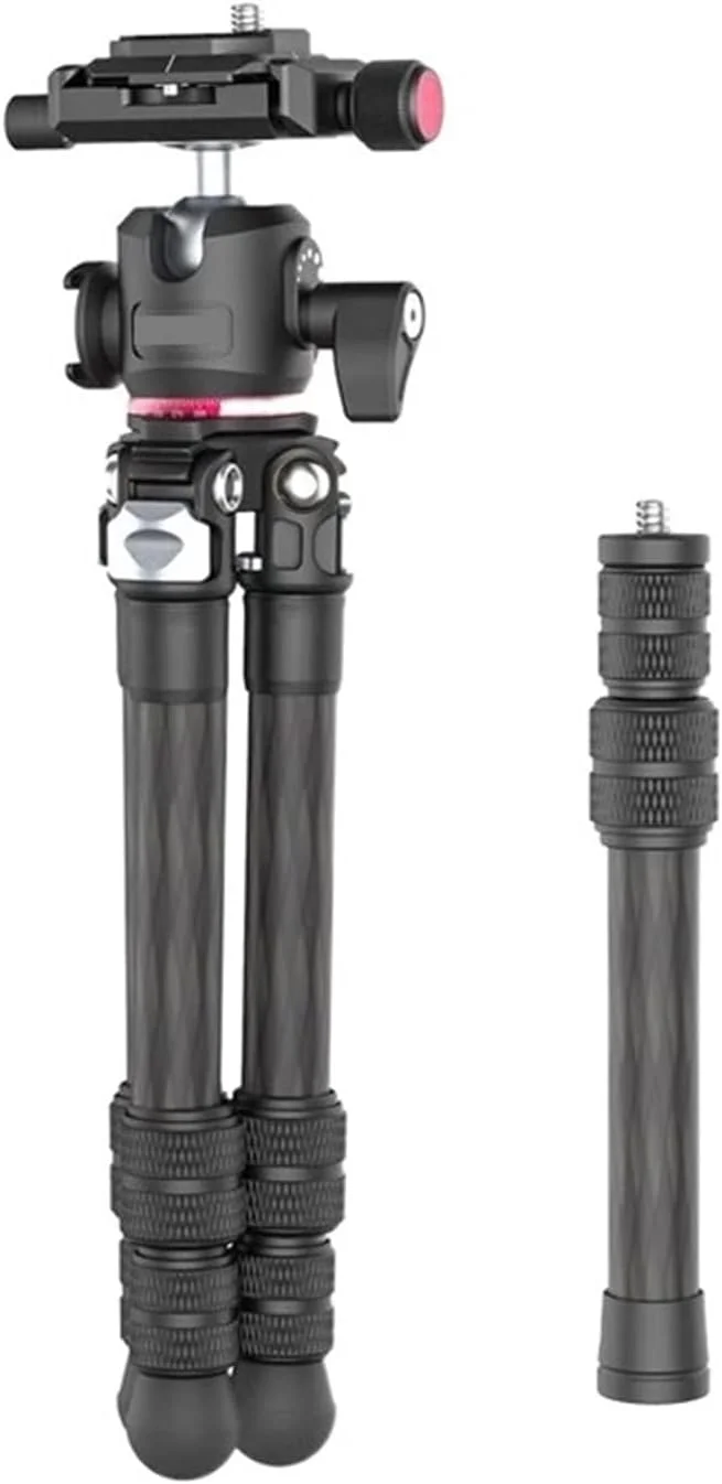 سه پایه حرفه ای فیبر کربنی ZURBAA، سه پایه تک پایه دوربین دیجیتال DSLR، سبک و جمع و جور سه پایه حرفه ای فیبر کربنی ZURBAA، سه پایه تک پایه دوربین دیجیتال DSLR، سبک و جمع و جور