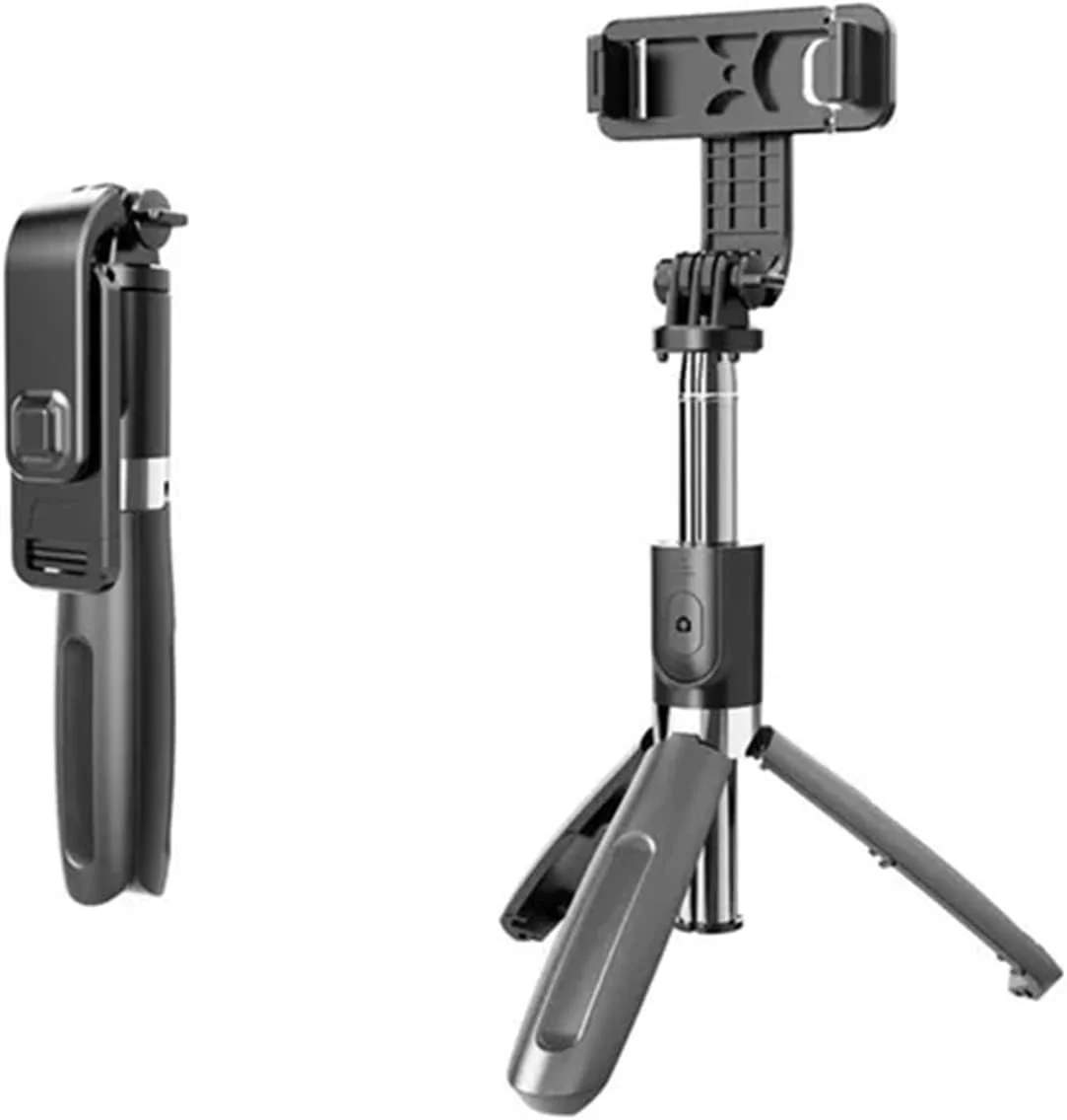 پایه نگهدارنده گوشی موبایل ZURBAA به همراه بلوتوث و ریموت کنترل (رنگ: مشکی بدون لرزشگیر) پایه نگهدارنده گوشی موبایل ZURBAA به همراه بلوتوث و ریموت کنترل (رنگ: مشکی بدون لرزشگیر)