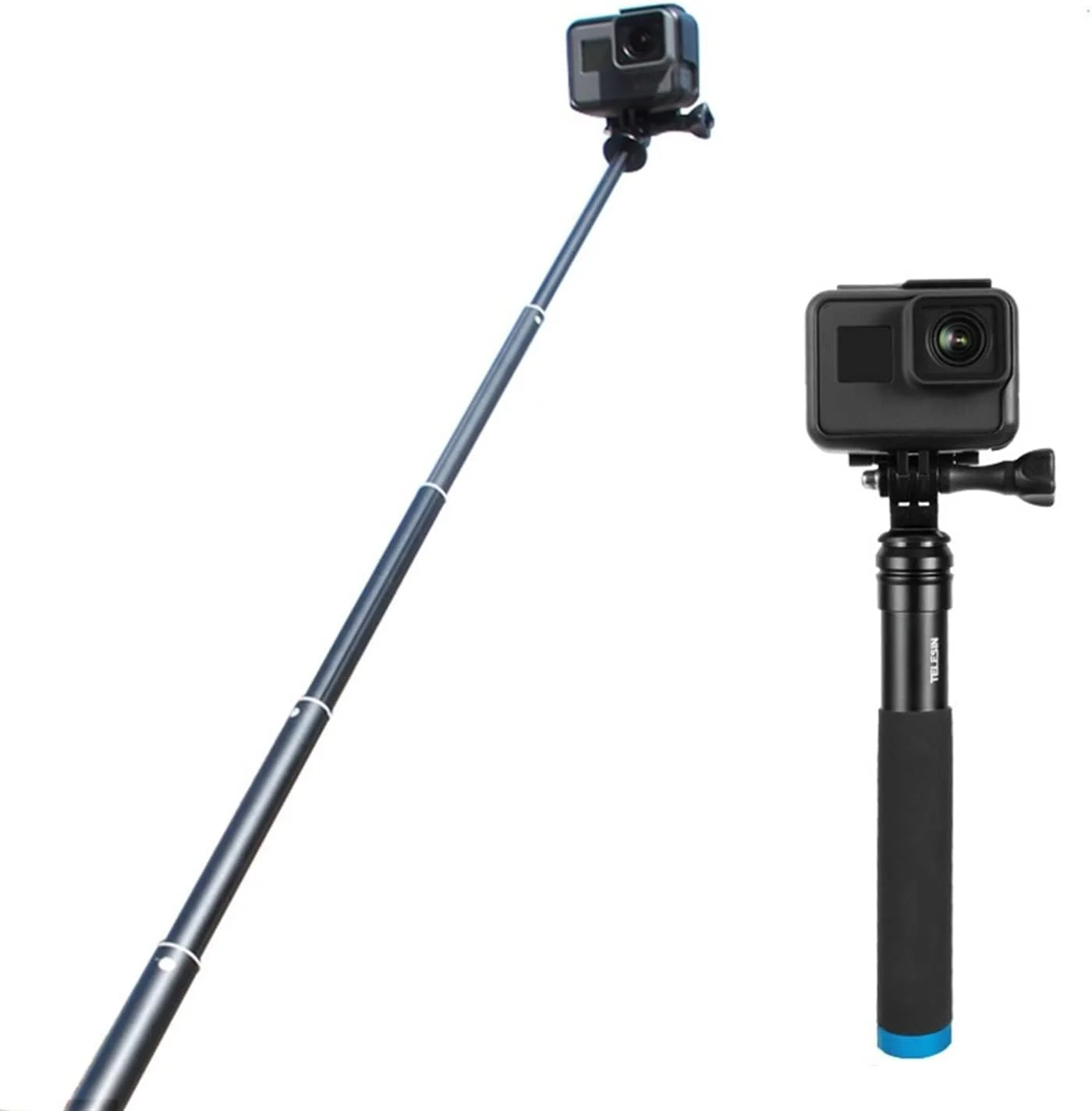 سه پایه آلیاژ آلومینیوم، میله سلفی دستی تلسکوپی قابل افزایش طول برای سه پایه آلیاژ آلومینیوم، میله سلفی دستی تلسکوپی قابل افزایش طول برای