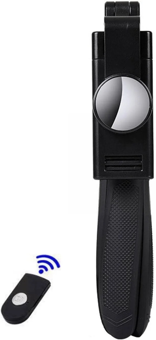 مونوپاد سه پایه تاشو با قابلیت چرخش 360 درجه و آینه برای تلفن های هوشمند مونوپاد سه پایه تاشو با قابلیت چرخش 360 درجه و آینه برای تلفن های هوشمند