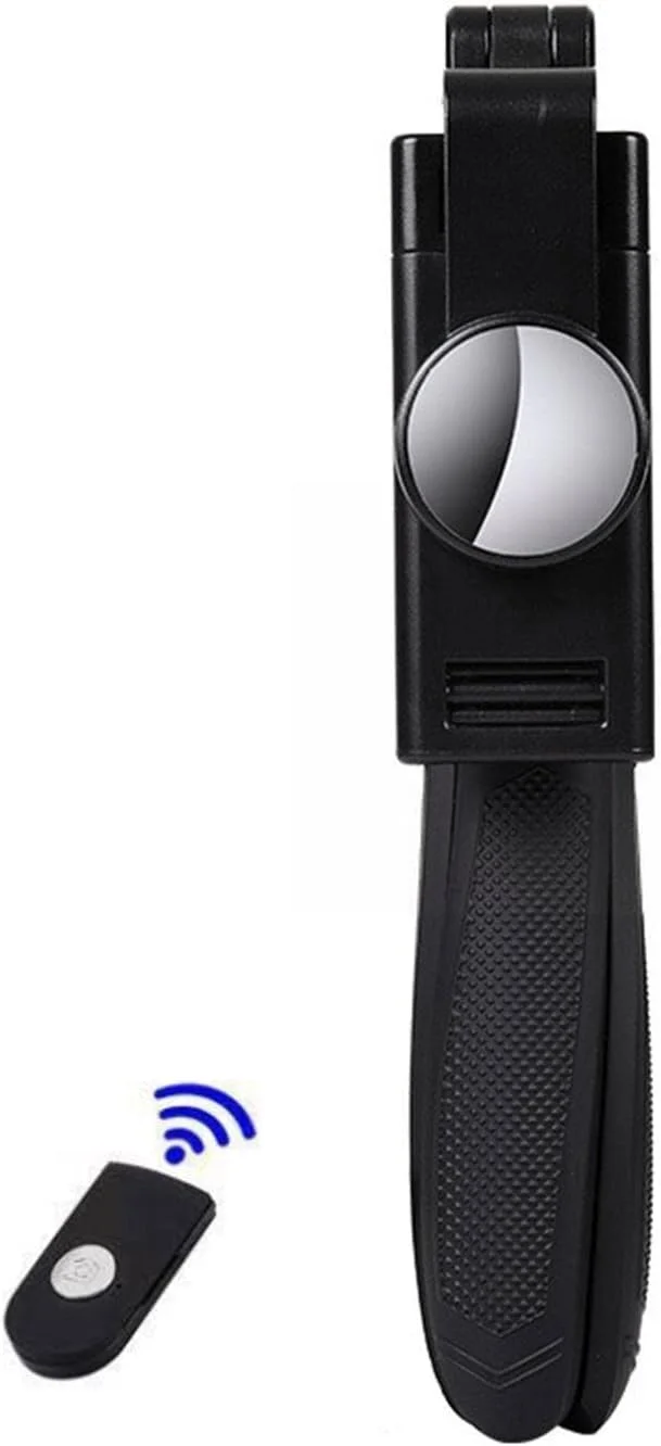 مونوپاد سه پایه تاشو با قابلیت چرخش 360 درجه و آینه برای تلفن های هوشمند مونوپاد سه پایه تاشو با قابلیت چرخش 360 درجه و آینه برای تلفن های هوشمند