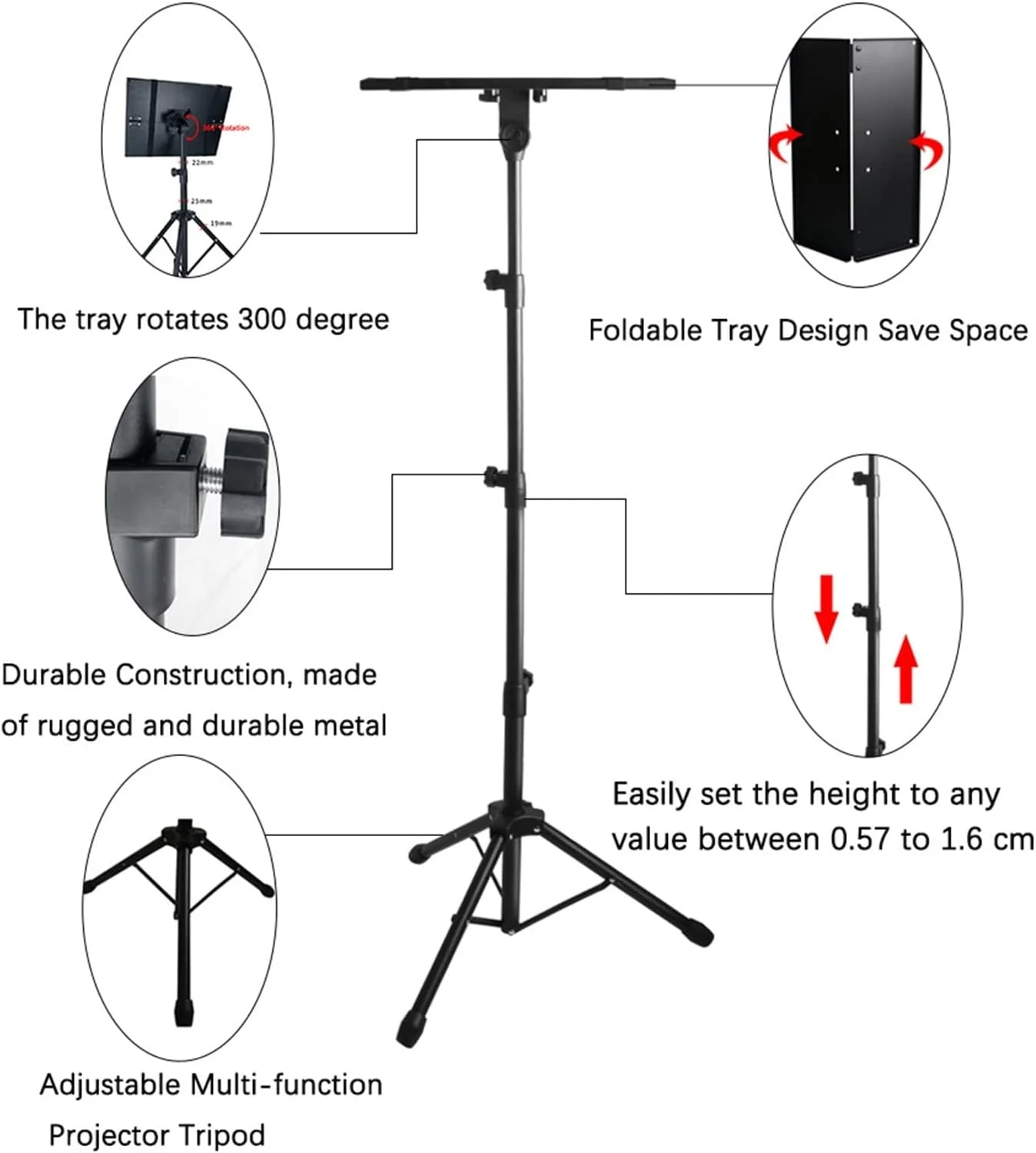 پایه سه پایه پروژکتور، پایه زمینی قابل تنظیم، پایه سه پایه پروژکتور قابل حمل، سینی سه پایه، نگهدارنده لپ تاپ فضای باز (اندازه: 55 سانتی متر تا 87 سانتی متر) پایه سه پایه پروژکتور، پایه زمینی قابل تنظیم، پایه سه پایه پروژکتور قابل حمل، سینی سه پایه، نگهدارنده لپ تاپ فضای باز (اندازه: 55 سانتی متر تا 87 سانتی متر)