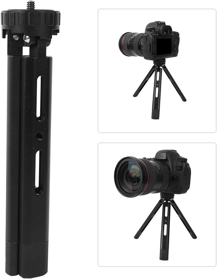 سه پایه رومیزی آلومینیومی قابل تنظیم یونیر با پیچ استاندارد 1/4 اینچی و تحمل وزن 5 کیلوگرم برای دوربین SLR/بدون آینه/تلفن همراه/پروژکتور سه پایه رومیزی آلومینیومی قابل تنظیم یونیر با پیچ استاندارد 1/4 اینچی و تحمل وزن 5 کیلوگرم برای دوربین SLR/بدون آینه/تلفن همراه/پروژکتور