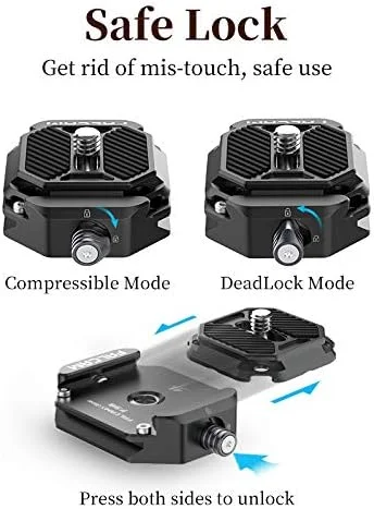 AECAM - صفحه سیستم رهاسازی سریع FALCAM F38 از ULANZI برای سه پایه دوربین DSLR 1/4 و 3/8 اینچی، راه حل تعویض سریع، کیت استودیویی (سر توپی F38) AECAM - صفحه سیستم رهاسازی سریع FALCAM F38 از ULANZI برای سه پایه دوربین DSLR 1/4 و 3/8 اینچی، راه حل تعویض سریع، کیت استودیویی (سر توپی F38)