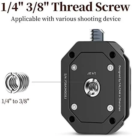 AECAM - صفحه سیستم رهاسازی سریع FALCAM F38 از ULANZI برای سه پایه دوربین DSLR 1/4 و 3/8 اینچی، راه حل تعویض سریع، کیت استودیویی (سر توپی F38) AECAM - صفحه سیستم رهاسازی سریع FALCAM F38 از ULANZI برای سه پایه دوربین DSLR 1/4 و 3/8 اینچی، راه حل تعویض سریع، کیت استودیویی (سر توپی F38)