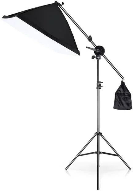 AECAM - سه پایه استودیویی نور سافت باکس 2 متری با بازوی بوم 1.4 متری و کیسه شن انعطاف پذیر برای نورپردازی عکاسی و فلاش (مدل سافت باکس مشکی) AECAM - سه پایه استودیویی نور سافت باکس 2 متری با بازوی بوم 1.4 متری و کیسه شن انعطاف پذیر برای نورپردازی عکاسی و فلاش (مدل سافت باکس مشکی)