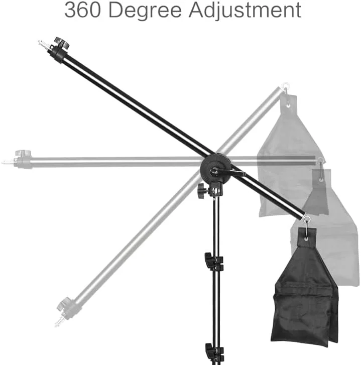 AECAM - سه پایه استودیویی نور سافت باکس 2 متری با بازوی بوم 1.4 متری و کیسه شن انعطاف پذیر برای نورپردازی عکاسی و فلاش (مدل سافت باکس مشکی) AECAM - سه پایه استودیویی نور سافت باکس 2 متری با بازوی بوم 1.4 متری و کیسه شن انعطاف پذیر برای نورپردازی عکاسی و فلاش (مدل سافت باکس مشکی)