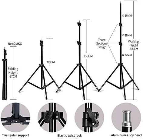 AECAM - سه پایه نورپردازی 2 متری 2 در 1 با بازوی بوم 1.4 متری و کیسه شن خالی برای استودیو عکس، مناسب سافت باکس و رینگ لایت (فقط بازو، بدون سه پایه) AECAM - سه پایه نورپردازی 2 متری 2 در 1 با بازوی بوم 1.4 متری و کیسه شن خالی برای استودیو عکس، مناسب سافت باکس و رینگ لایت (فقط بازو، بدون سه پایه)