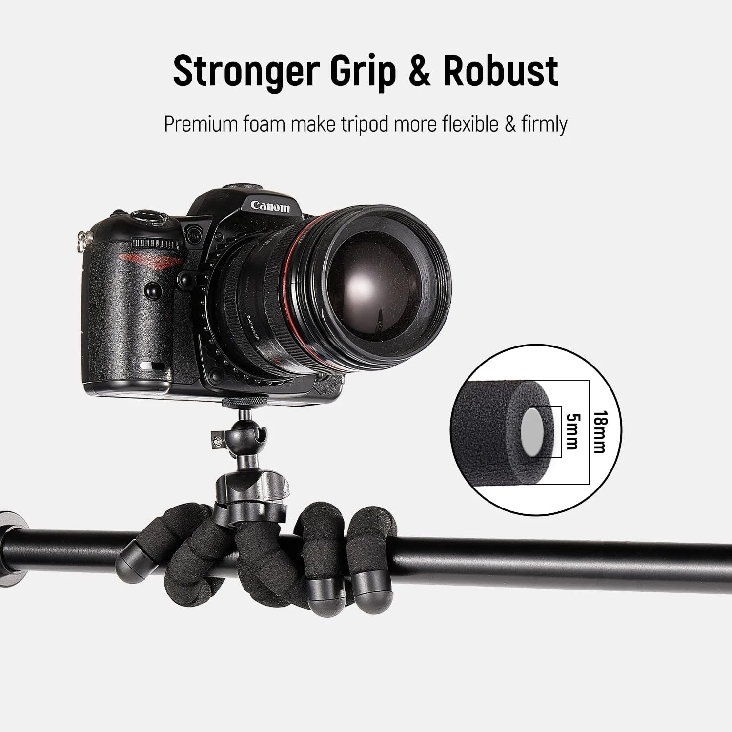 سه پایه کوچک تلفن همراه، نگهدارنده دوربین مسافرتی قابل حمل، پایه سه پایه انعطاف پذیر اختاپوسی، سازگار با تلفن های همراه، دوربین ها، GoPro (ATAY-11)