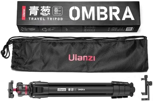 AECAM - سه پایه مسافرتی ULANZI OMBRA آلیاژ آلومینیوم فلزی مناسب فضای باز برای تلفن های هوشمند، دوربین های DSLR، تک پایه با صفحه Arca Swiss و هد توپی (مشکی) AECAM - سه پایه مسافرتی ULANZI OMBRA آلیاژ آلومینیوم فلزی مناسب فضای باز برای تلفن های هوشمند، دوربین های DSLR، تک پایه با صفحه Arca Swiss و هد توپی (مشکی)