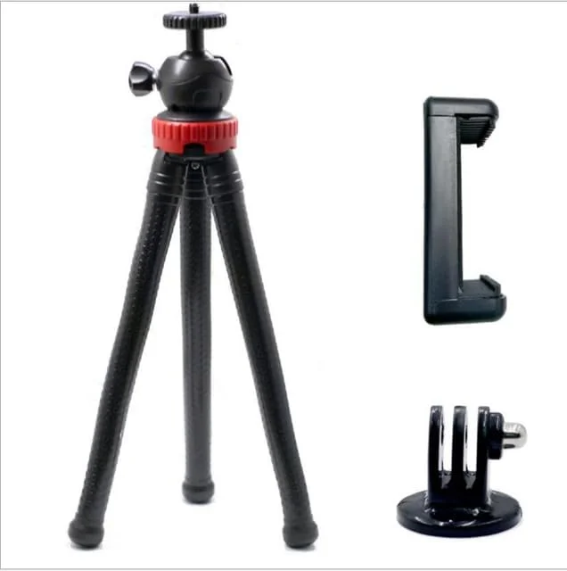 AECAM - سه پایه انعطاف پذیر اختاپوسی مسافرتی موبایل، براکت سه پایه، تک پایه، مونوپاد، میله سلفی برای دوربین های DSLR و GOPROs Hero 8 7 6 5 (مجموعه 3 در 1) AECAM - سه پایه انعطاف پذیر اختاپوسی مسافرتی موبایل، براکت سه پایه، تک پایه، مونوپاد، میله سلفی برای دوربین های DSLR و GOPROs Hero 8 7 6 5 (مجموعه 3 در 1)