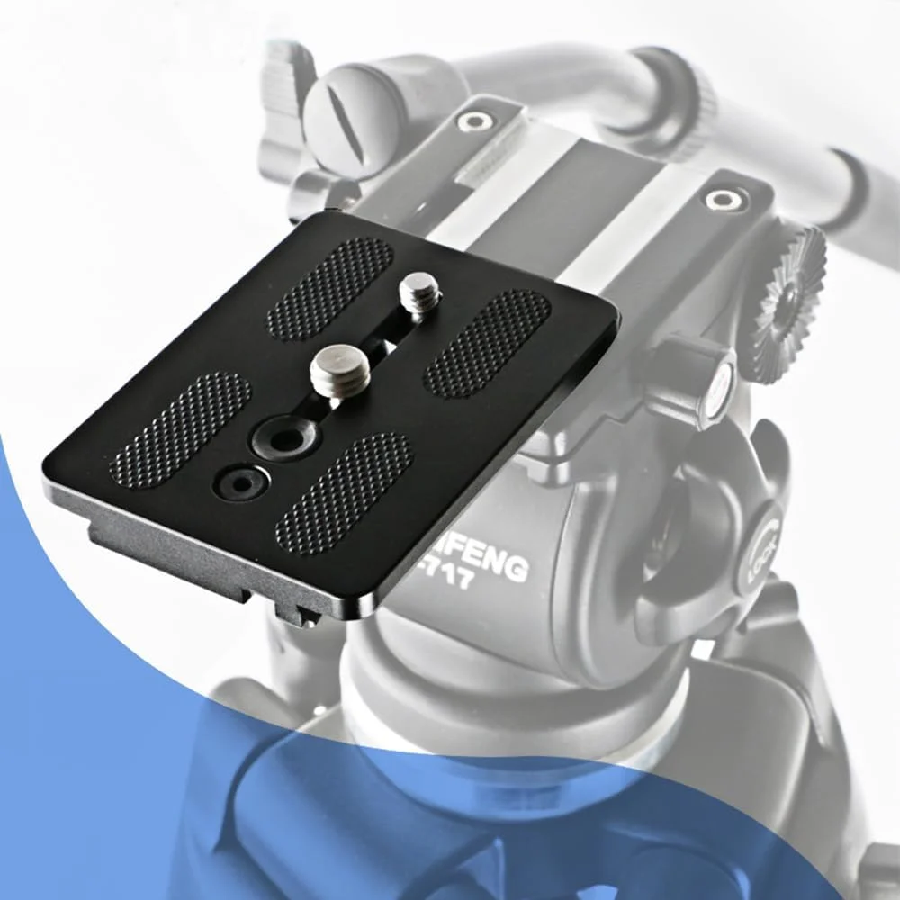 AECAM - صفحه نصب سریع دوربین، صفحه نصب هد سیال، صفحه سه پایه برای سه پایه Weifeng 717 EI-717A (2 عدد) AECAM - صفحه نصب سریع دوربین، صفحه نصب هد سیال، صفحه سه پایه برای سه پایه Weifeng 717 EI-717A (2 عدد)