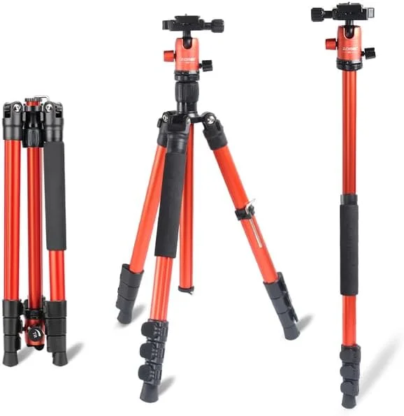 سه پایه دوربین آلومینیومی AECAM با هد توپی فلزی DV مدل ZOIMEs M3 (نارنجی) سه پایه دوربین آلومینیومی AECAM با هد توپی فلزی DV مدل ZOIMEs M3 (نارنجی)