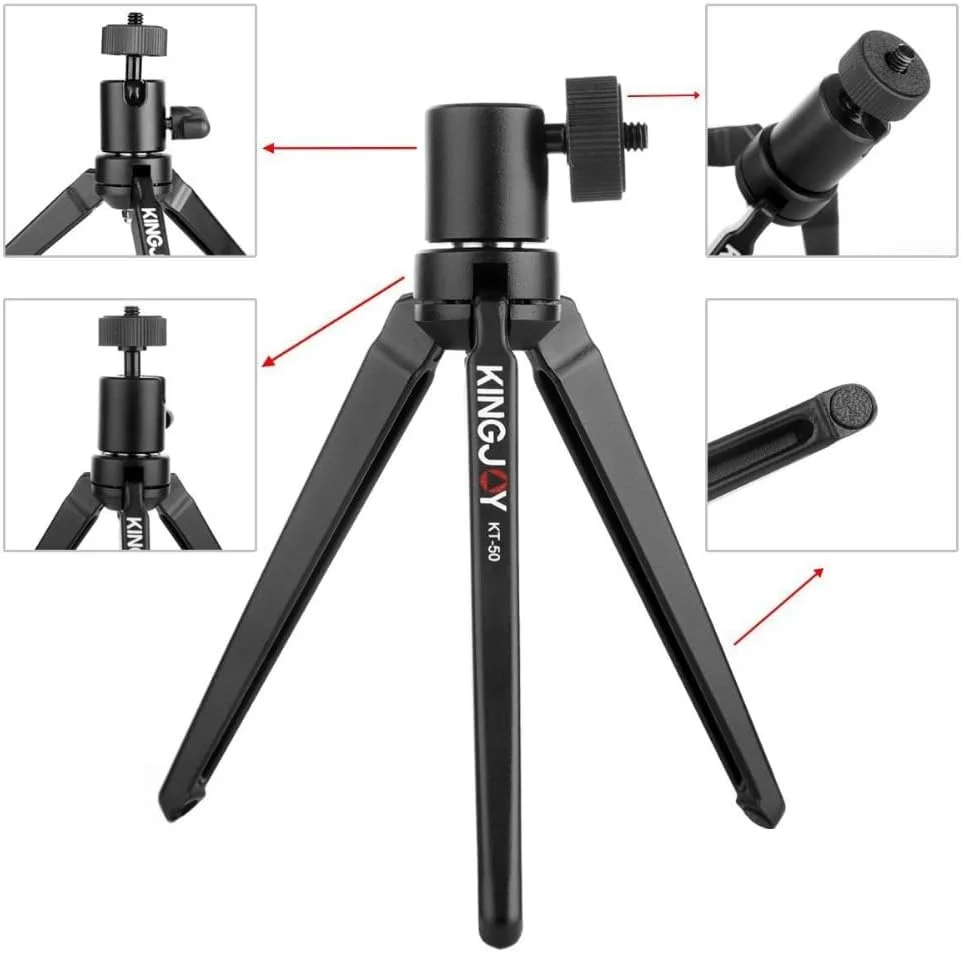 AECAM - سه پایه کوچک دستی مسافرتی رومیزی نگهدارنده دوربین آلیاژ آلومینیوم برای دوربین های کانن، نیکون، سونی، DSLR، آیفون X، تلفن های هوشمند و GOPRO AECAM - سه پایه کوچک دستی مسافرتی رومیزی نگهدارنده دوربین آلیاژ آلومینیوم برای دوربین های کانن، نیکون، سونی، DSLR، آیفون X، تلفن های هوشمند و GOPRO