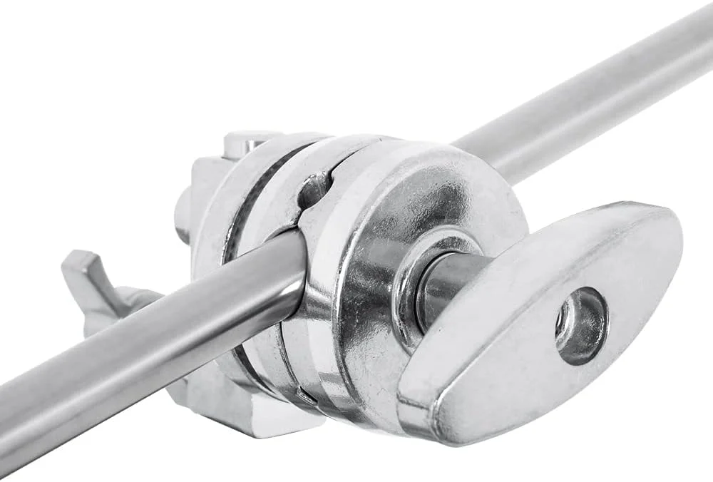 AECAM - سر گیره سنگین استیل ضد زنگ با 4 قطر سوراخ برای پایه C، پایه نور، سه پایه، رنگ نقره ای، پایه ویدئو، استودیو عکس (1 عدد) AECAM - سر گیره سنگین استیل ضد زنگ با 4 قطر سوراخ برای پایه C، پایه نور، سه پایه، رنگ نقره ای، پایه ویدئو، استودیو عکس (1 عدد)