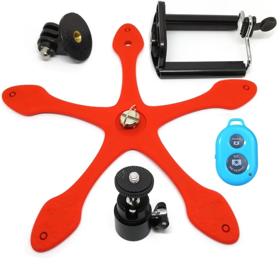 AECAM - پایه نگهدارنده انعطاف پذیر Gekkopod به همراه شاتر برای آیفون 8، GOPRO 7 6 5، Yi 4k، SJCAMs Sj4000 و دوربین های اکشن (آبی) AECAM - پایه نگهدارنده انعطاف پذیر Gekkopod به همراه شاتر برای آیفون 8، GOPRO 7 6 5، Yi 4k، SJCAMs Sj4000 و دوربین های اکشن (آبی)