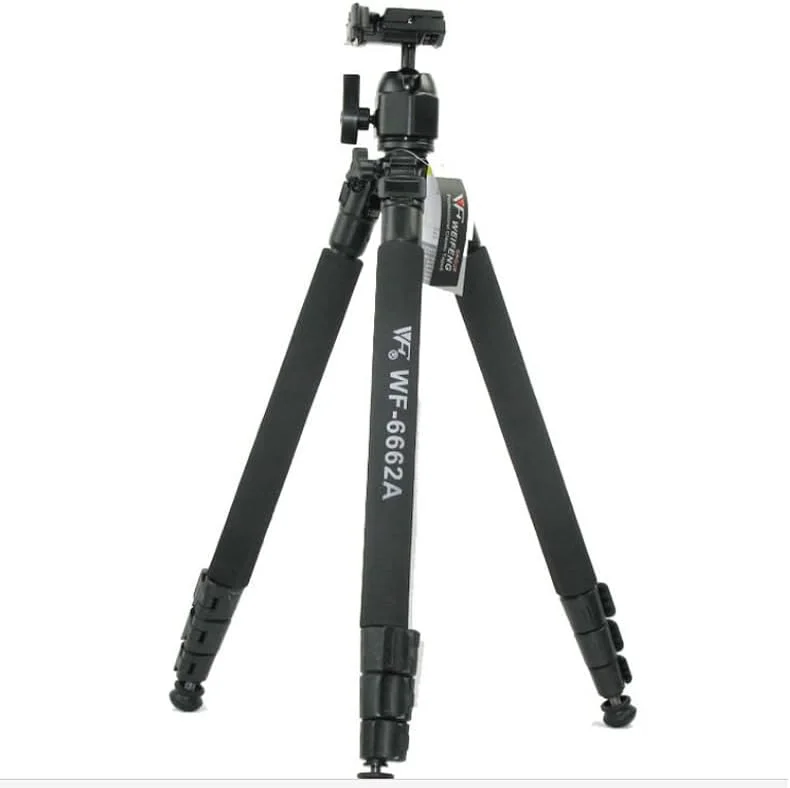 AECAM - سه پایه حرفه ای WF6662A ویفنگ 6662A به همراه هد توپی، سه پایه فانتزی برای دوربین های NIKON، Canon، SONY، قابل حمل AECAM - سه پایه حرفه ای WF6662A ویفنگ 6662A به همراه هد توپی، سه پایه فانتزی برای دوربین های NIKON، Canon، SONY، قابل حمل