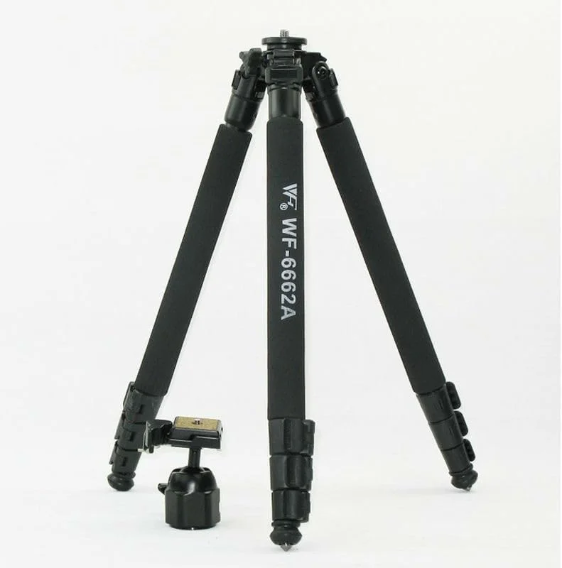 AECAM - سه پایه حرفه ای WF6662A ویفنگ 6662A به همراه هد توپی، سه پایه فانتزی برای دوربین های NIKON، Canon، SONY، قابل حمل