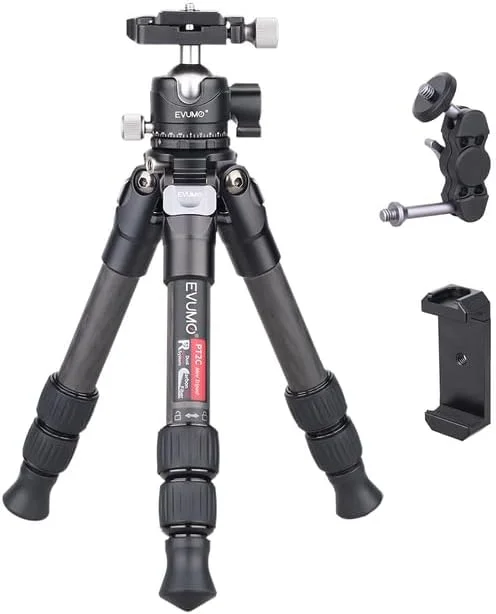 AECAM - سه پایه فیبر کربنی کوچک برای دوربین DSLR، موبایل، سه پایه حرفه ای فیلمبرداری مسافرتی گوشی های هوشمند مدل PT2C (بازوی جادویی هد توپی) AECAM - سه پایه فیبر کربنی کوچک برای دوربین DSLR، موبایل، سه پایه حرفه ای فیلمبرداری مسافرتی گوشی های هوشمند مدل PT2C (بازوی جادویی هد توپی)