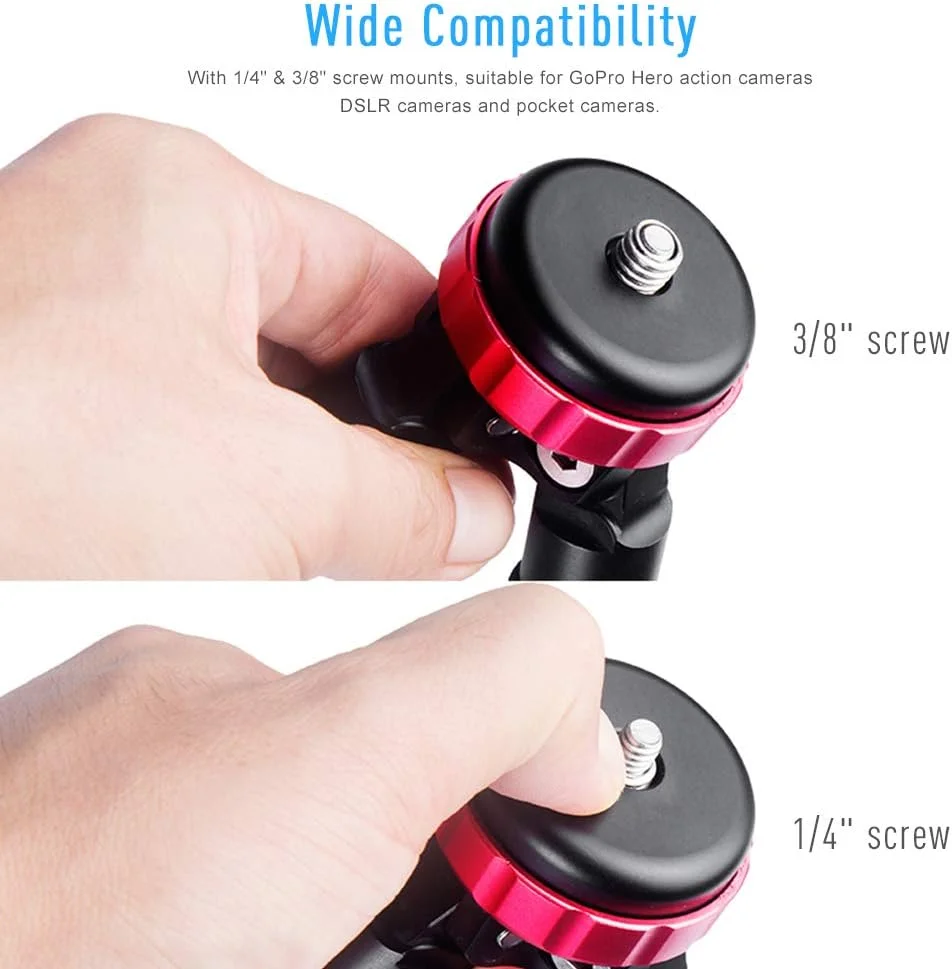 AECAM - سه پایه رومیزی قابل حمل آلیاژ آلومینیوم Manbilys MT-02 برای دوربین های DSLR کانن، نیکون و سونی، دو قسمتی، سه پایه کوچک رومیزی (آبی) AECAM - سه پایه رومیزی قابل حمل آلیاژ آلومینیوم Manbilys MT-02 برای دوربین های DSLR کانن، نیکون و سونی، دو قسمتی، سه پایه کوچک رومیزی (آبی)