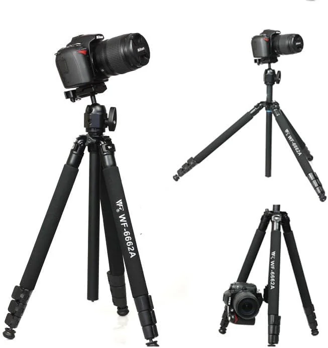 سه پایه دوربین عکاسی و فیلمبرداری AECAM - WF-6662A Fancier FT-6662A با هد توپی سه پایه دوربین عکاسی و فیلمبرداری AECAM - WF-6662A Fancier FT-6662A با هد توپی