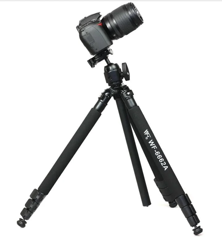 سه پایه دوربین عکاسی و فیلمبرداری AECAM - WF-6662A Fancier FT-6662A با هد توپی سه پایه دوربین عکاسی و فیلمبرداری AECAM - WF-6662A Fancier FT-6662A با هد توپی