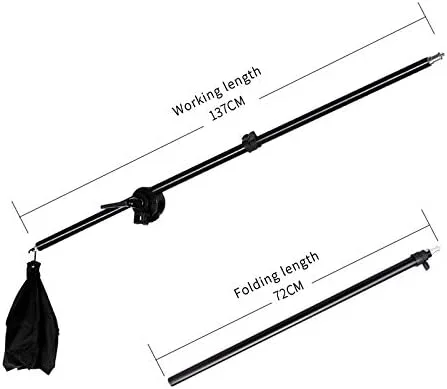 AECAM - پایه نگهدارنده نور 2 متری استودیو عکس با بازوی بوم اهرمی 135 سانتی متری و کیسه شن خالی برای نورپردازی سافت باکس عکاسی (پایه اهرمی) AECAM - پایه نگهدارنده نور 2 متری استودیو عکس با بازوی بوم اهرمی 135 سانتی متری و کیسه شن خالی برای نورپردازی سافت باکس عکاسی (پایه اهرمی)