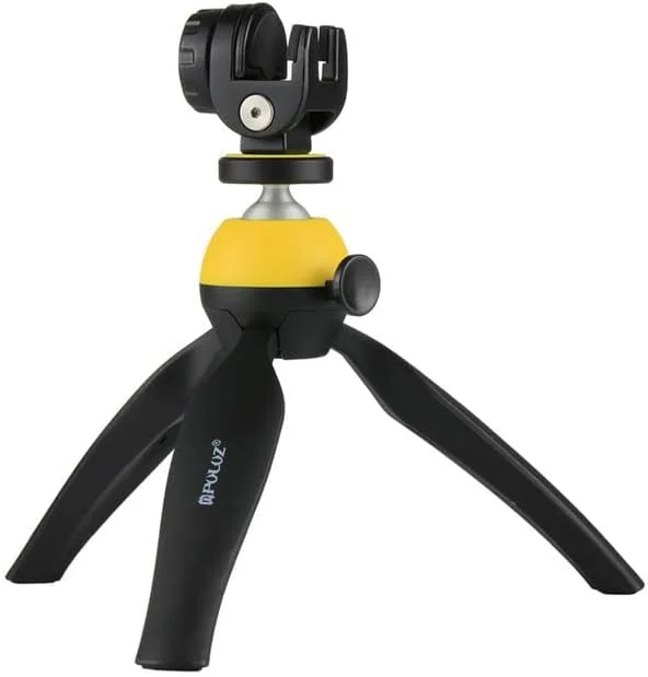 AECAM - سه پایه کوچک جدید با نگهدارنده تلفن برای تلفن های آیفون، شیائومی، سامسونگ و اندروید، پایه سه پایه قابل حمل برای دوربین های GOPRO، Hero DV و دوربین های SLR (زرد) AECAM - سه پایه کوچک جدید با نگهدارنده تلفن برای تلفن های آیفون، شیائومی، سامسونگ و اندروید، پایه سه پایه قابل حمل برای دوربین های GOPRO، Hero DV و دوربین های SLR (زرد)