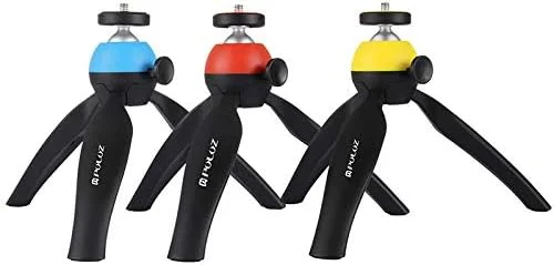 AECAM - سه پایه کوچک جدید با نگهدارنده تلفن برای تلفن های آیفون، شیائومی، سامسونگ و اندروید، پایه سه پایه قابل حمل برای دوربین های GOPRO، Hero DV و دوربین های SLR (زرد) AECAM - سه پایه کوچک جدید با نگهدارنده تلفن برای تلفن های آیفون، شیائومی، سامسونگ و اندروید، پایه سه پایه قابل حمل برای دوربین های GOPRO، Hero DV و دوربین های SLR (زرد)