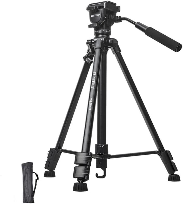 سه پایه دوربین AECAM - Yunteng VCT-391RM قابل حمل 146 سانتی متری آلومینیومی با سر چرخان سه طرفه + کیف حمل برای دوربین های DSLR کانن، نیکون و سونی سه پایه دوربین AECAM - Yunteng VCT-391RM قابل حمل 146 سانتی متری آلومینیومی با سر چرخان سه طرفه + کیف حمل برای دوربین های DSLR کانن، نیکون و سونی