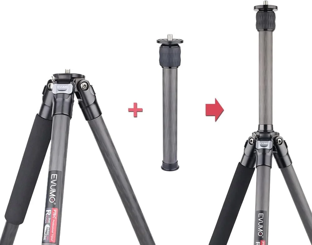 AECAM - سه پایه فیبر کربنی حرفه ای برای دوربین DSLR، هولدر موبایل، سه پایه مسافرتی کربنی (مدل استاندارد به همراه هولدر) AECAM - سه پایه فیبر کربنی حرفه ای برای دوربین DSLR، هولدر موبایل، سه پایه مسافرتی کربنی (مدل استاندارد به همراه هولدر)