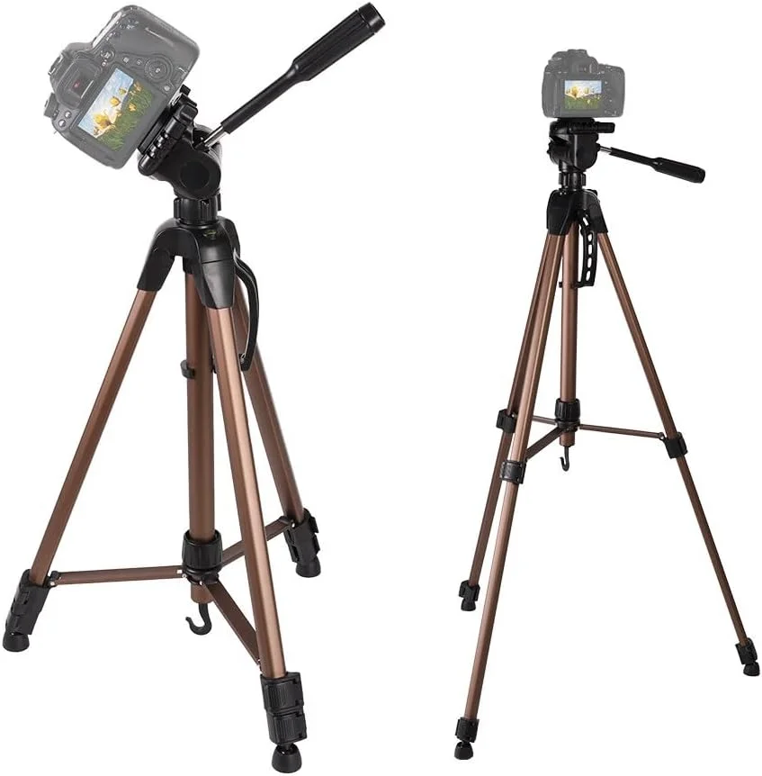 AECAM - سه پایه دوربین سبک وزن، نگهدارنده پایه رومیزی قابل حمل برای دوربین های فیلمبرداری و گوشی های موبایل AECAM - سه پایه دوربین سبک وزن، نگهدارنده پایه رومیزی قابل حمل برای دوربین های فیلمبرداری و گوشی های موبایل