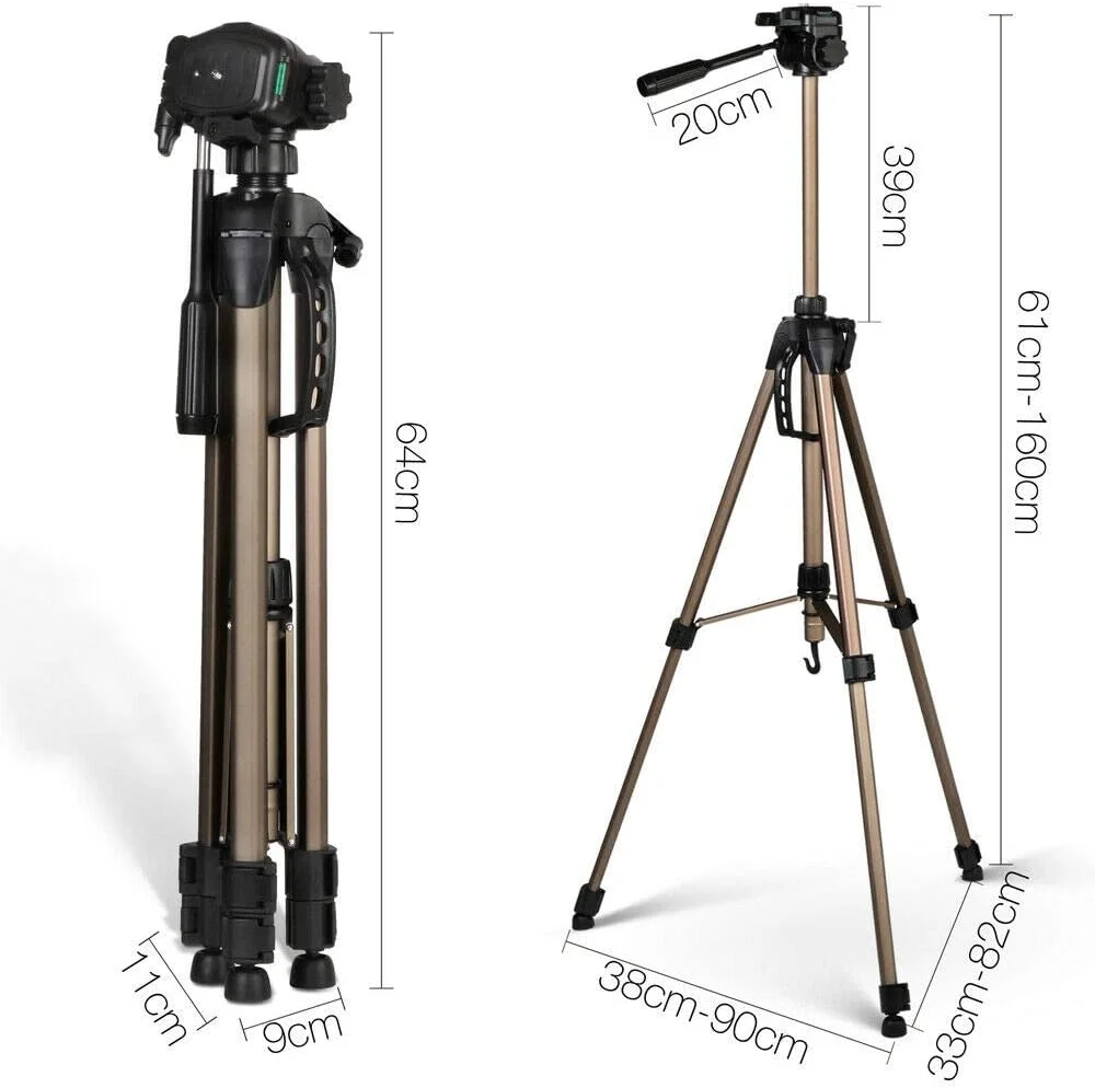 AECAM - سه پایه دوربین سبک وزن، نگهدارنده پایه رومیزی قابل حمل برای دوربین های فیلمبرداری و گوشی های موبایل AECAM - سه پایه دوربین سبک وزن، نگهدارنده پایه رومیزی قابل حمل برای دوربین های فیلمبرداری و گوشی های موبایل