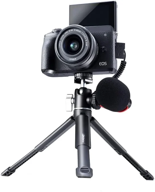 AECAM - سه پایه سبک و قابل افزایش طول ULANZI U-Vlog Lite با دو پایه نور سرد و سر توپی برای تلفن های هوشمند، دوربین های SONY، Canon و NIKON DSLR AECAM - سه پایه سبک و قابل افزایش طول ULANZI U-Vlog Lite با دو پایه نور سرد و سر توپی برای تلفن های هوشمند، دوربین های SONY، Canon و NIKON DSLR