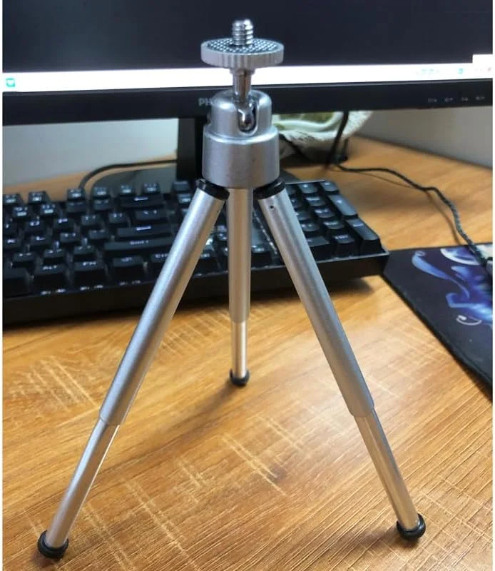 AECAM - سه پایه کوچک دو قسمتی با سر توپی جداشدنی برای تلفن همراه، دوربین DSLR و GOPRO (سه پایه مشکی) AECAM - سه پایه کوچک دو قسمتی با سر توپی جداشدنی برای تلفن همراه، دوربین DSLR و GOPRO (سه پایه مشکی)