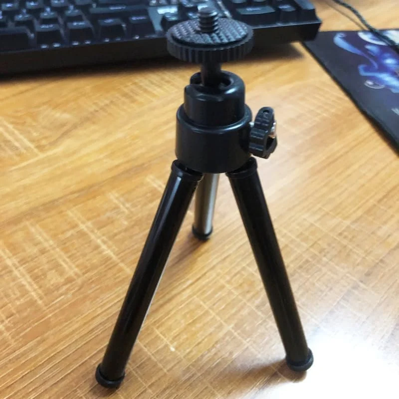 AECAM - سه پایه کوچک دو قسمتی با سر توپی جداشدنی برای تلفن همراه، دوربین DSLR و GOPRO (سه پایه مشکی) AECAM - سه پایه کوچک دو قسمتی با سر توپی جداشدنی برای تلفن همراه، دوربین DSLR و GOPRO (سه پایه مشکی)