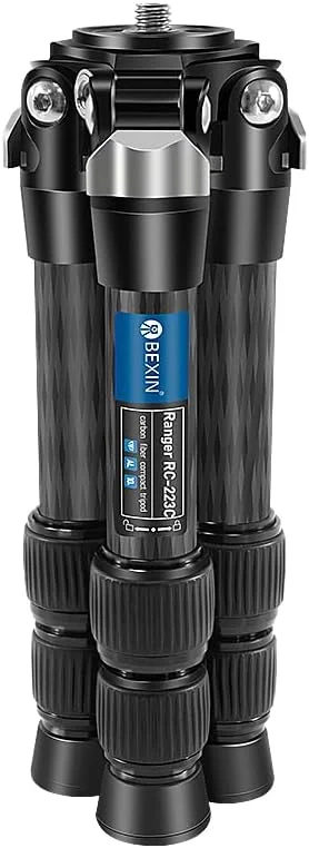 AECAM - سه پایه فیبر کربنی کوچک، جمع و جور، سبک وزن، رومیزی قابل حمل با سر توپی دسته دار، حداکثر بار 10 کیلوگرم برای دوربین های DSLR و تلفن (RC223C) AECAM - سه پایه فیبر کربنی کوچک، جمع و جور، سبک وزن، رومیزی قابل حمل با سر توپی دسته دار، حداکثر بار 10 کیلوگرم برای دوربین های DSLR و تلفن (RC223C)