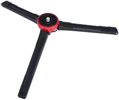 AECAM - سه پایه مسافرتی کوچک و جمع و جور آلومینیومی CNC برای دوربین، سه پایه رومیزی برای NIKONs Canons Pentaxs SONYs DSLR DV (نارنجی)