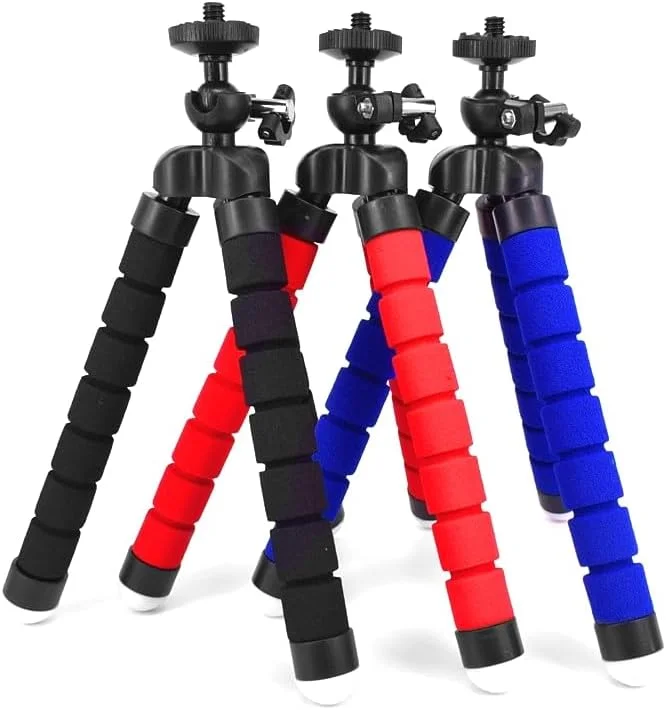 AECAM - آداپتورهای اتصال سه پایه اختاپوسی گیره نگهدارنده موبایل برای دوربین های اکشن GOPROs Hero 3 4 5 6 7 SJCAMs SJ8 EKEN H9 Xiaomis Yi Mjia 4K (سه پایه اختاپوسی مشکی) AECAM - آداپتورهای اتصال سه پایه اختاپوسی گیره نگهدارنده موبایل برای دوربین های اکشن GOPROs Hero 3 4 5 6 7 SJCAMs SJ8 EKEN H9 Xiaomis Yi Mjia 4K (سه پایه اختاپوسی مشکی)