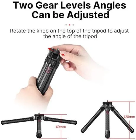 AECAM - سه پایه فیبر کربنی تاشو ULANZI MT-28 با سر توپی فلزی، دارای کفشک سرد و پیچ 1/4، سه پایه قابل حمل برای ولاگ (U-120) AECAM - سه پایه فیبر کربنی تاشو ULANZI MT-28 با سر توپی فلزی، دارای کفشک سرد و پیچ 1/4، سه پایه قابل حمل برای ولاگ (U-120)