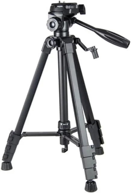 پایه نگهدارنده دوربین AECAM - سه پایه آلومینیومی مسافرتی 67 اینچی با کیف حمل برای دوربین های کانن DSRL SRL و تلفن همراه، مناسب برای پخش زنده، کار و ولاگ (سه پایه 150 سانتی متری)