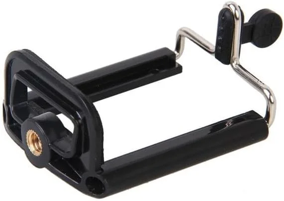 AECAM - سه پایه اختاپوسی انعطاف پذیر اسفنجی با نگهدارنده گوشی و گیره یونیورسال برای گوشی های آیفون، شیائومی و اندروید (نگهدارنده گیره ای)