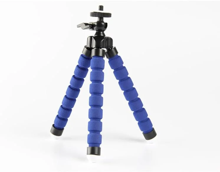 AECAM - سه پایه اختاپوسی انعطاف پذیر اسفنجی با نگهدارنده گوشی و گیره یونیورسال برای گوشی های آیفون، شیائومی و اندروید (نگهدارنده گیره ای) AECAM - سه پایه اختاپوسی انعطاف پذیر اسفنجی با نگهدارنده گوشی و گیره یونیورسال برای گوشی های آیفون، شیائومی و اندروید (نگهدارنده گیره ای)