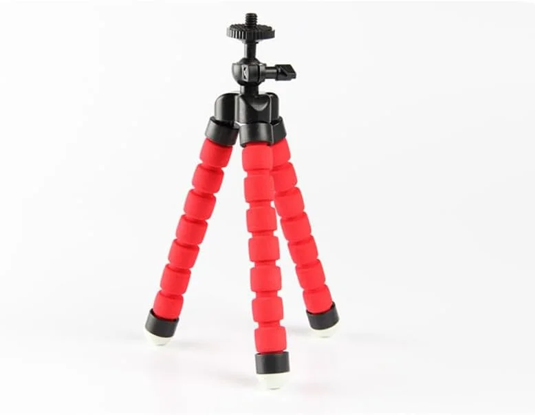 AECAM - سه پایه اختاپوسی انعطاف پذیر اسفنجی با نگهدارنده گوشی و گیره یونیورسال برای گوشی های آیفون، شیائومی و اندروید (نگهدارنده گیره ای) AECAM - سه پایه اختاپوسی انعطاف پذیر اسفنجی با نگهدارنده گوشی و گیره یونیورسال برای گوشی های آیفون، شیائومی و اندروید (نگهدارنده گیره ای)