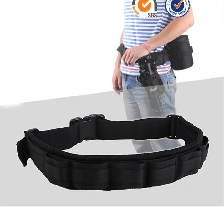 AECAM - کمربند ابزار عکاسی حرفه ای برای آویزان کردن کیف لنز و سه پایه AECAM - کمربند ابزار عکاسی حرفه ای برای آویزان کردن کیف لنز و سه پایه
